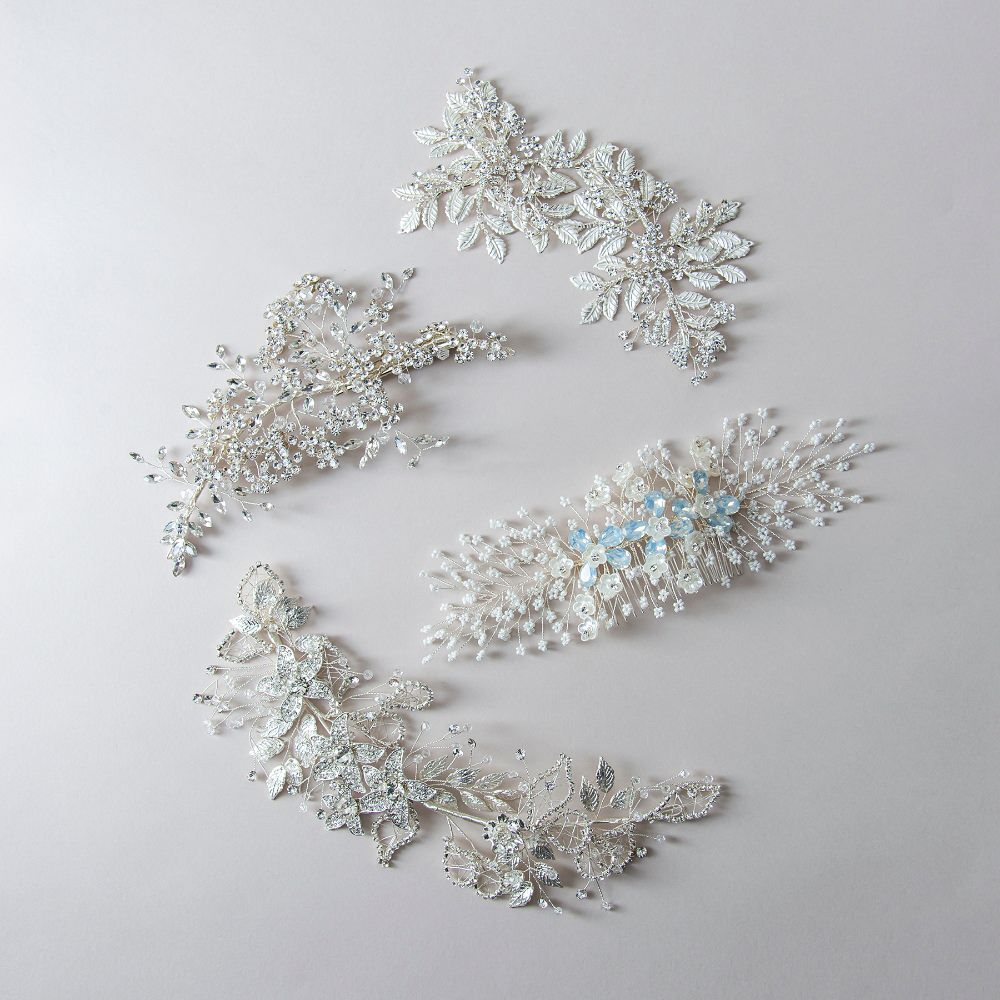 【ヘッドドレス】violet flower romantic ブライダルヘッドドレス 【結婚式 ヘアアクセサリー】