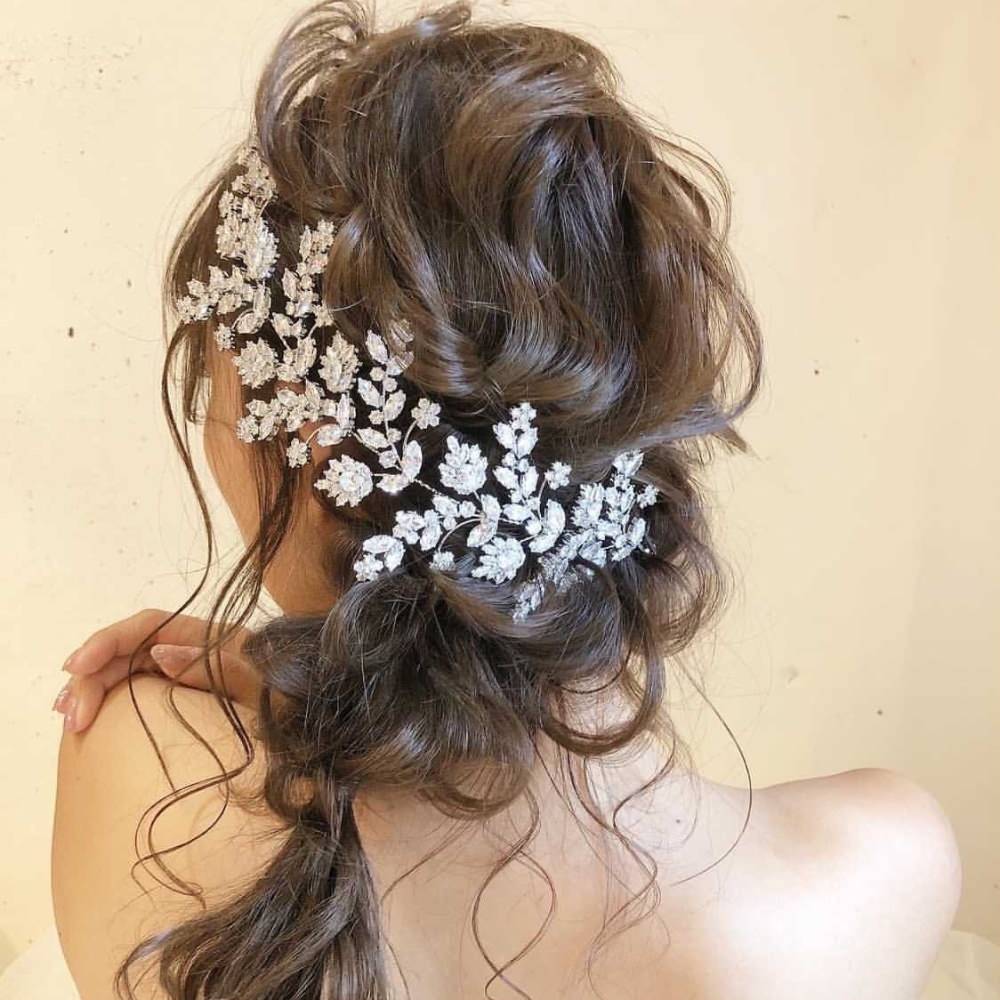 ウェディング emma.accessory ヘッドドレス　ブライダルウェディングヘアアクセサリ