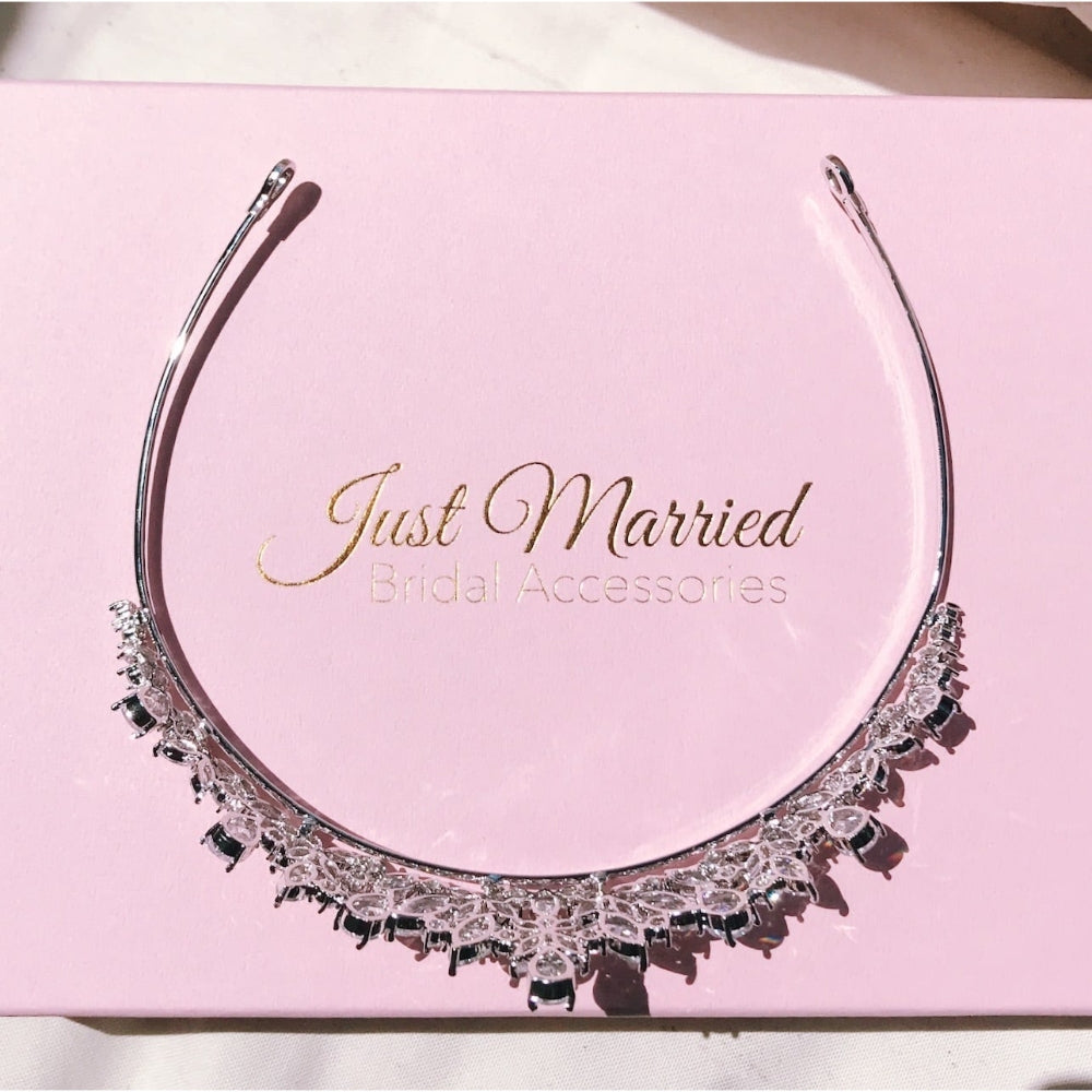 【ティアラ】キュービックジルコニア brilliantブライダルティアラ 【結婚式 ヘアアクセサリー】