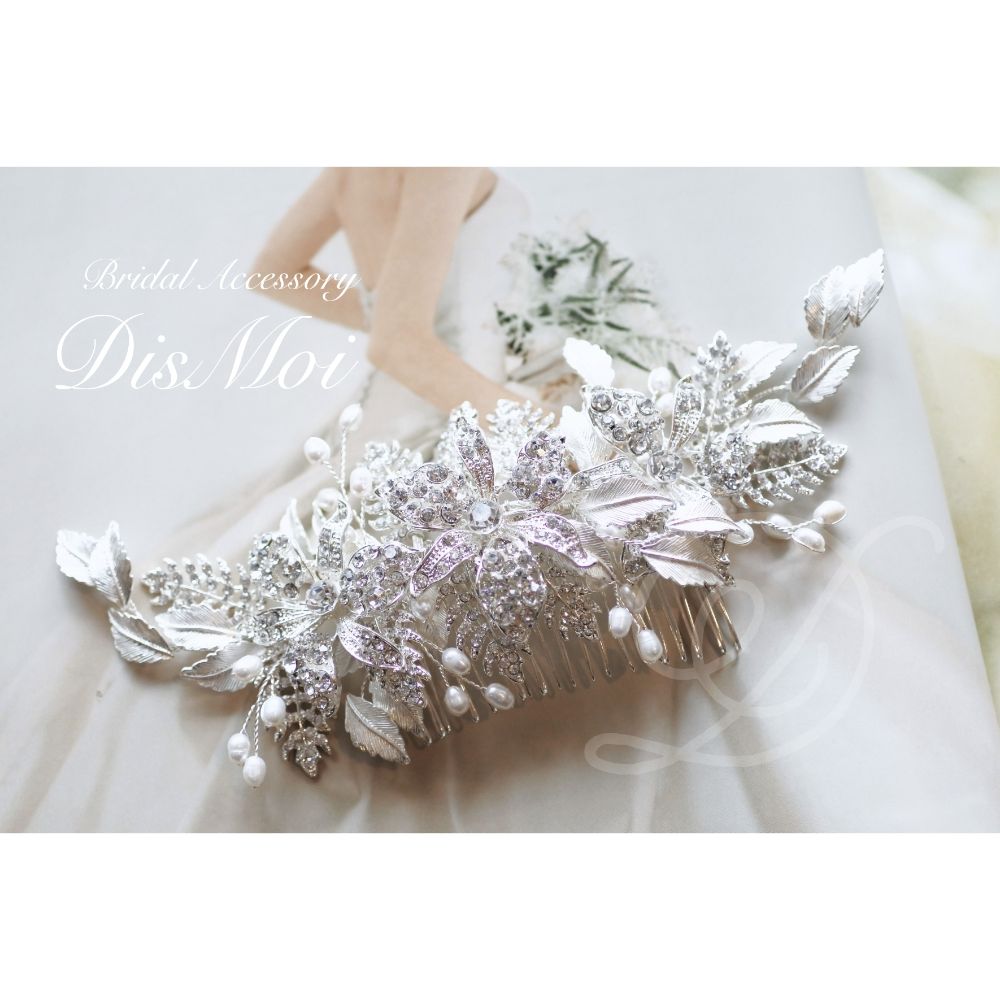 【ヘッドドレス】ヘアコーム ~ブライダルヘッドドレス~ ≪HC-12≫ 【結婚式 ヘアアクセサリー】