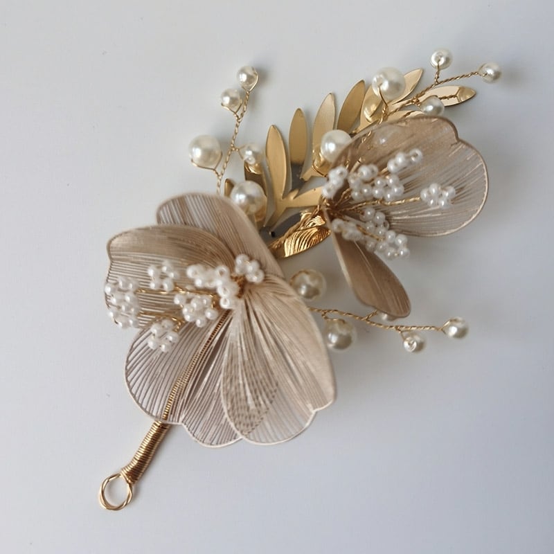 【ヘッドドレス】ヘッドドレスセット ~ブライダルヘッドドレス~ ≪HD-38≫ 【結婚式 ヘアアクセサリー】