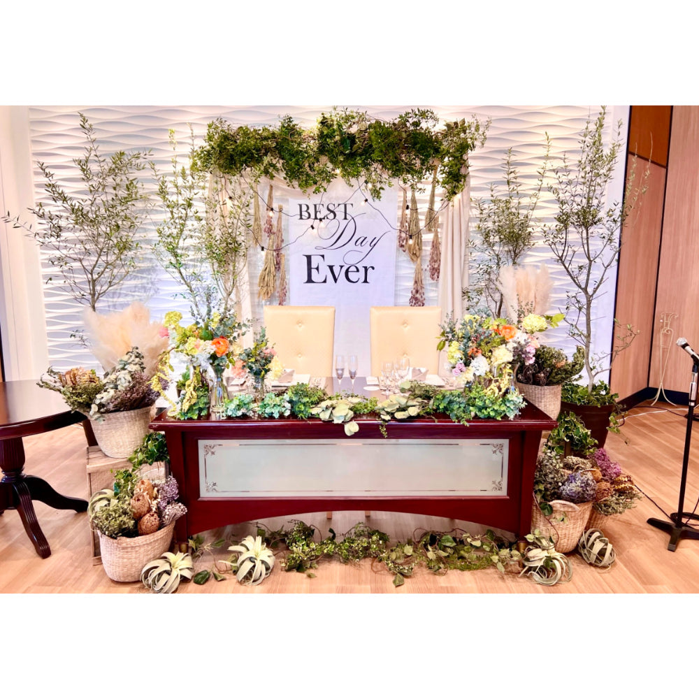 【レンタル】高砂装飾兼フォトブース012【結婚式 フラワー 会場装花】