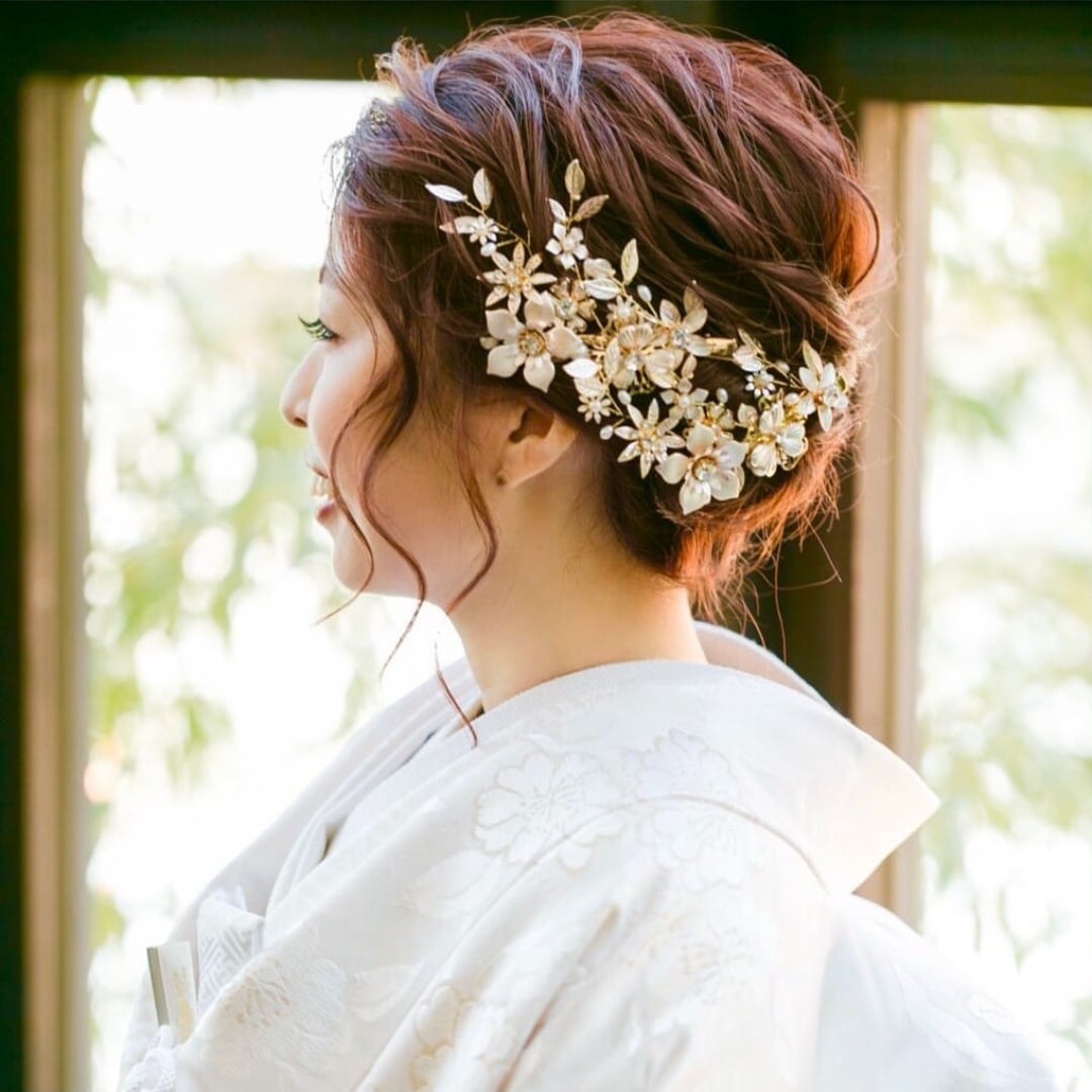 【ヘッドドレス】ヘッドピース ~ブライダルヘッドドレス~ ≪HP-23≫ 【結婚式 ヘアアクセサリー】