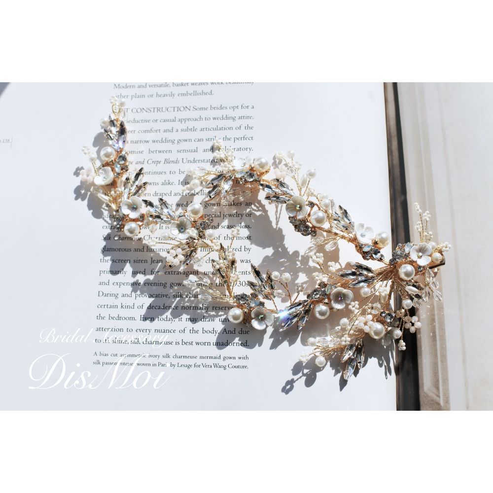 【ヘッドドレス】ヘッドピース ~ブライダルヘッドドレス~ ≪HP-30≫ 【結婚式 ヘアアクセサリー】