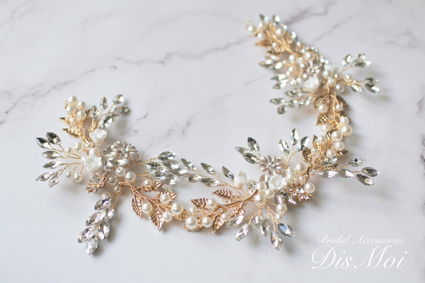 【ヘッドドレス】小枝アクセサリー silver/gold ~ブライダルヘッドドレス~ ≪HV-21≫ 【結婚式 ヘアアクセサリー】