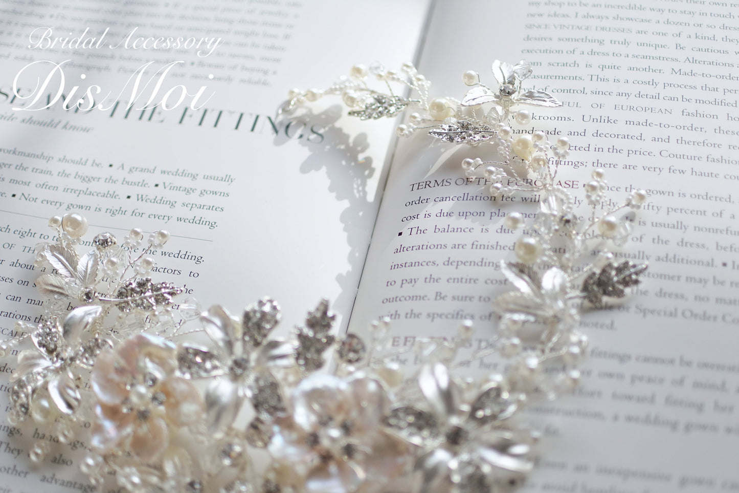 【ヘッドドレス】小枝アクセサリー ~ブライダルヘッドドレス~ ≪HV-31≫ 【結婚式 ヘアアクセサリー】