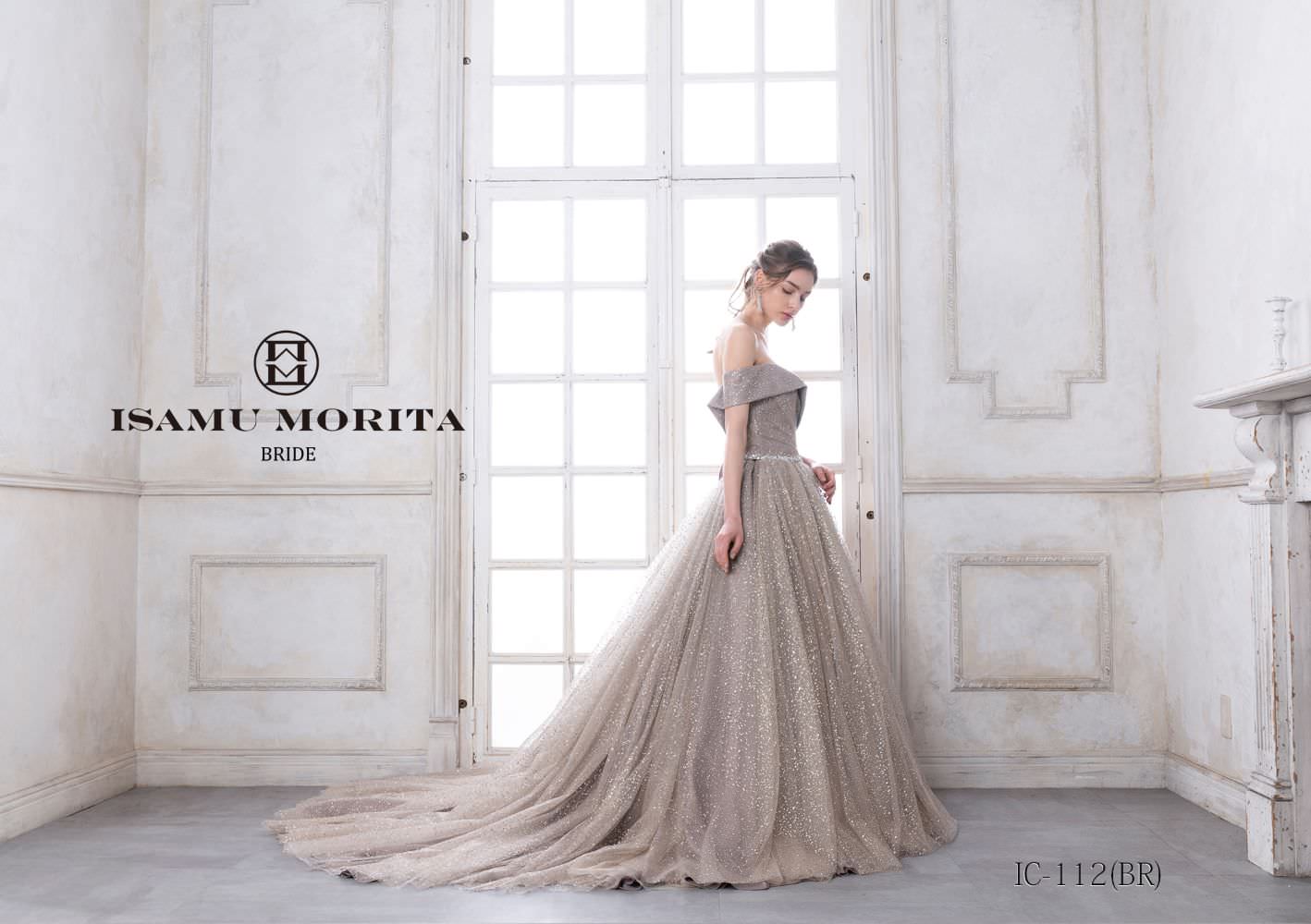IC-112(BR) 【結婚式 カラードレス レンタル】