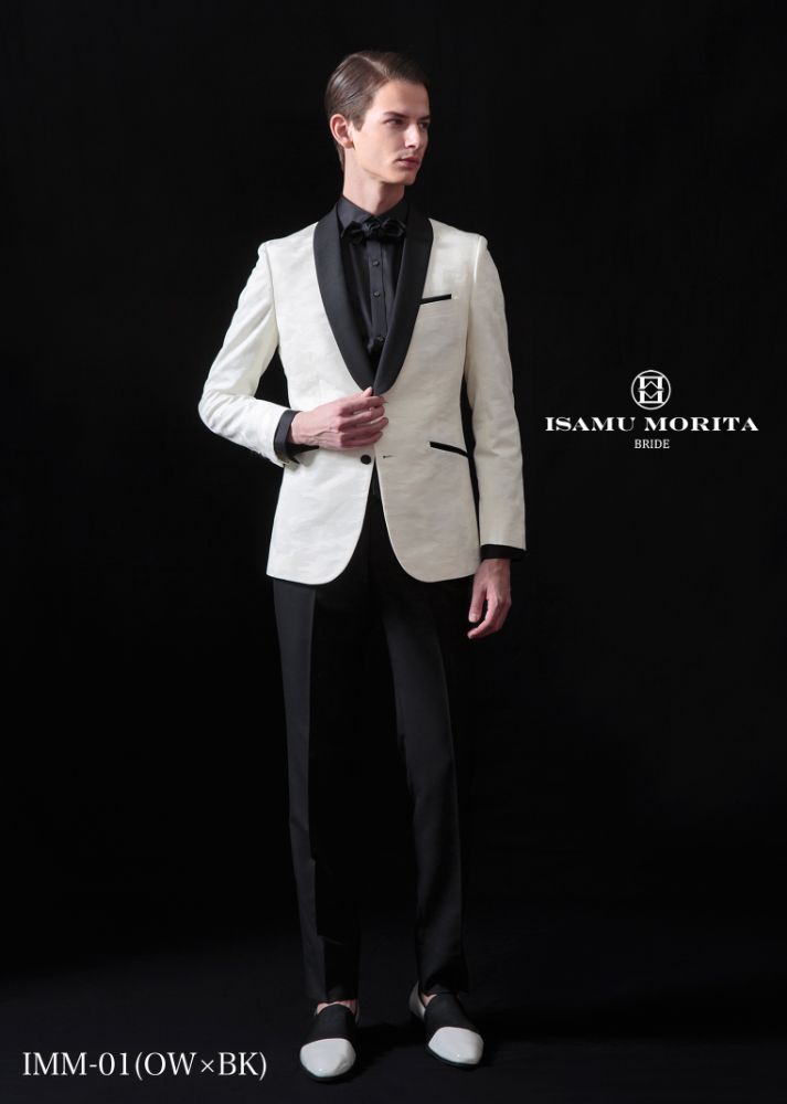 IMM-01(OW×BK) 【結婚式 タキシード レンタル】
