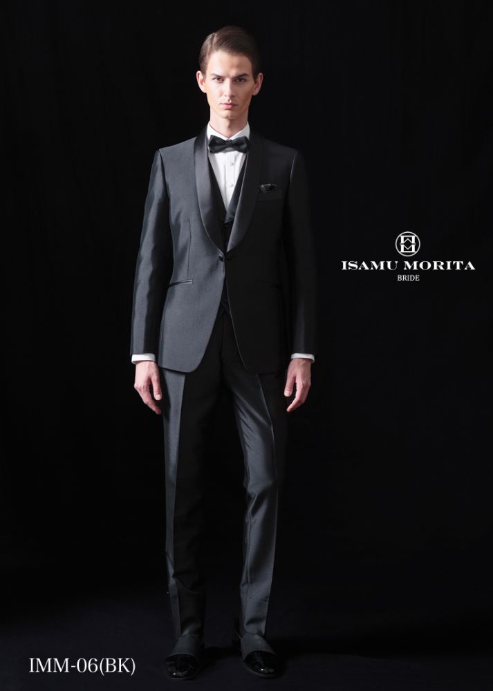 IMM-06(BK) 【結婚式 タキシード レンタル】
