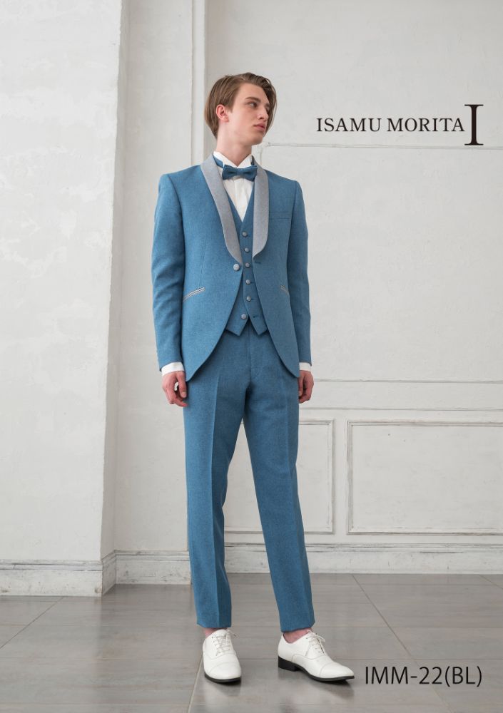 IMM-22(BL) 【結婚式 タキシード レンタル】