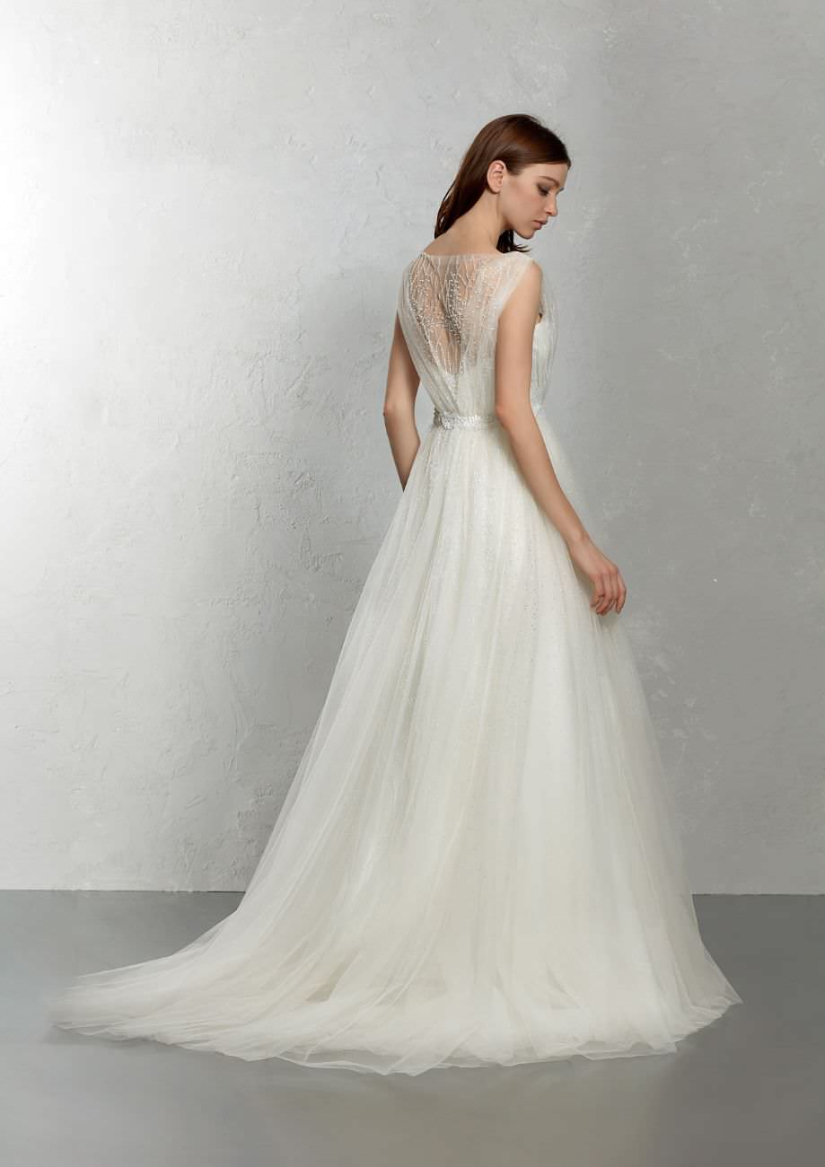 スレンダー 披露宴 JOCELYN BLANCHET 20691 【ウェディングドレス レンタル】