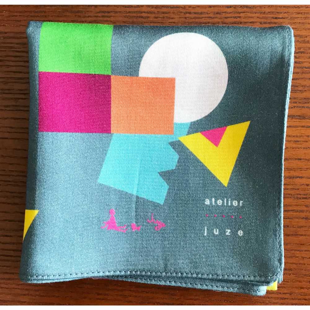 アトリエ・ジュゼのハンカチ(LOVE_グレー) 【結婚式 ギフト 引き出物 タオル 寝具】