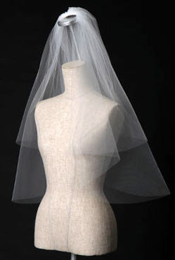 シンプルチュールロングベール (300cm) 【結婚式 ベール レンタル】