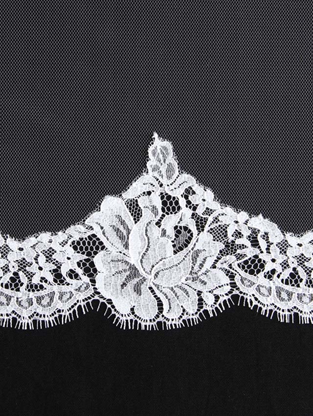 フランス製リバーレースのロングベールJVL137L 【結婚式 ベール レンタル】