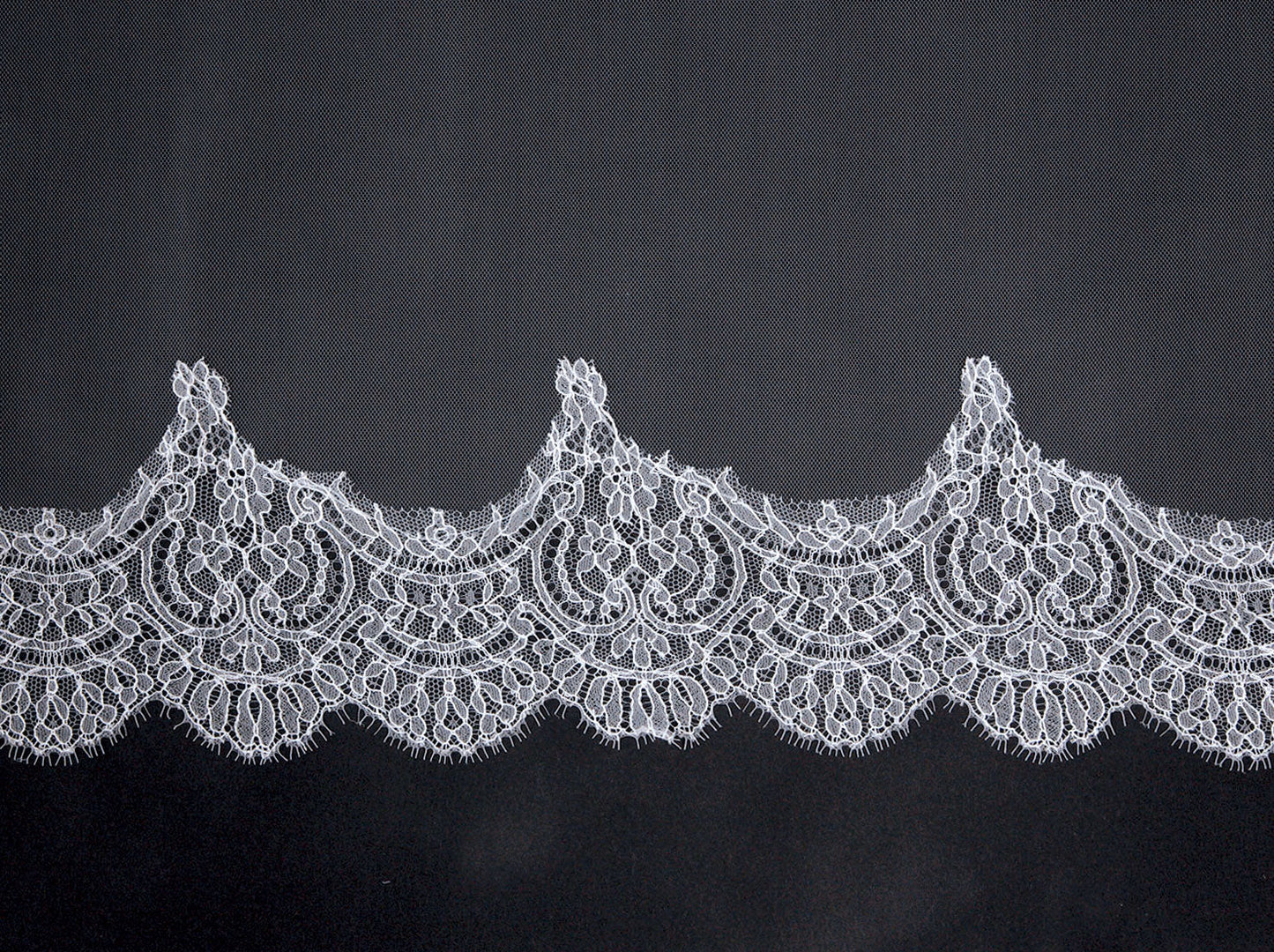 繊細フランス製リバーレース★ロングベール 【結婚式 ベール レンタル】