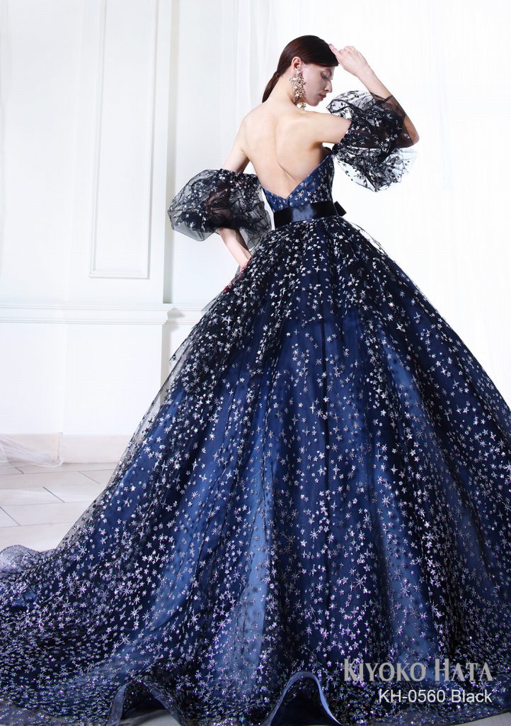 KH-0560 black【結婚式 カラードレス レンタル】