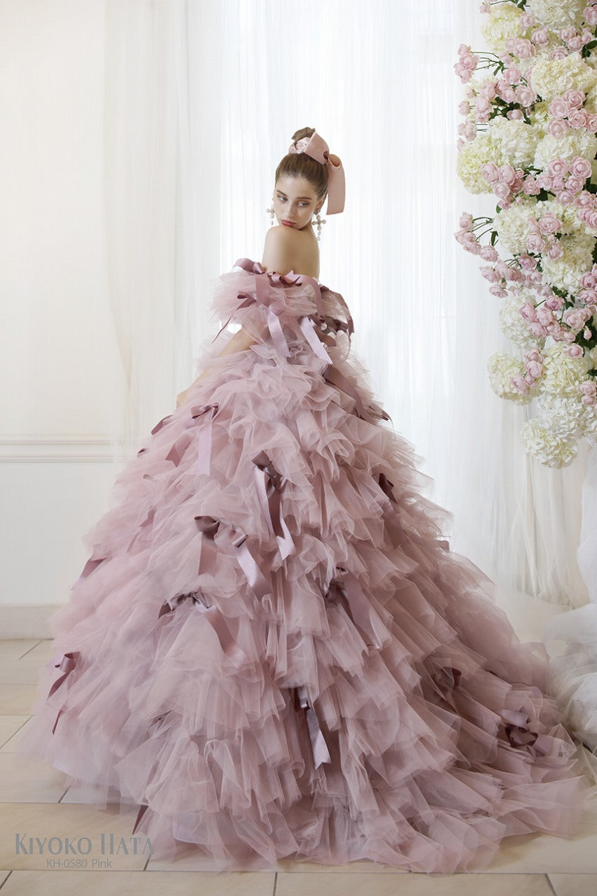 KH-0580pink【結婚式 カラードレス レンタル】