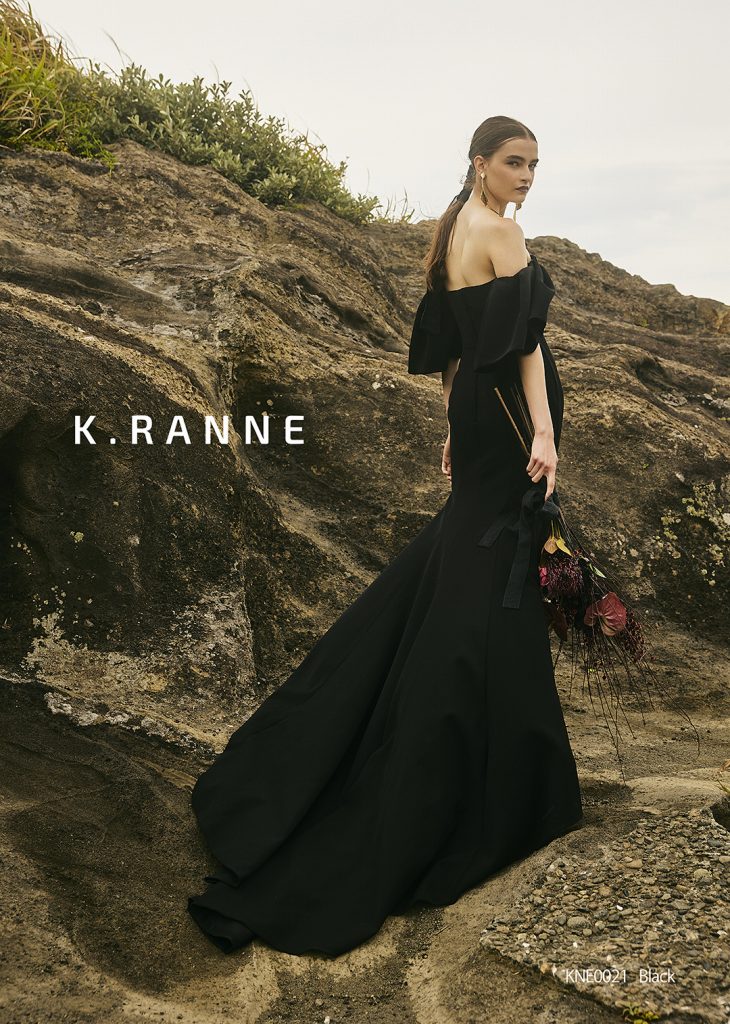 KNE0021 black【結婚式 カラードレス レンタル】