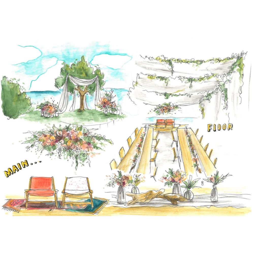 オーダー会場装花 エリア内(京都・軽井沢) 【結婚式 フラワー 会場装花】