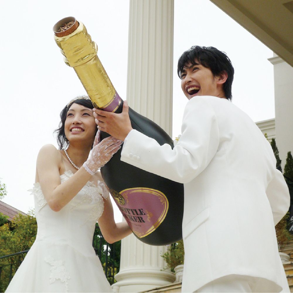 ビッグボトルクラッカー(散らからないタイプ) 【結婚式 挙式 披露宴