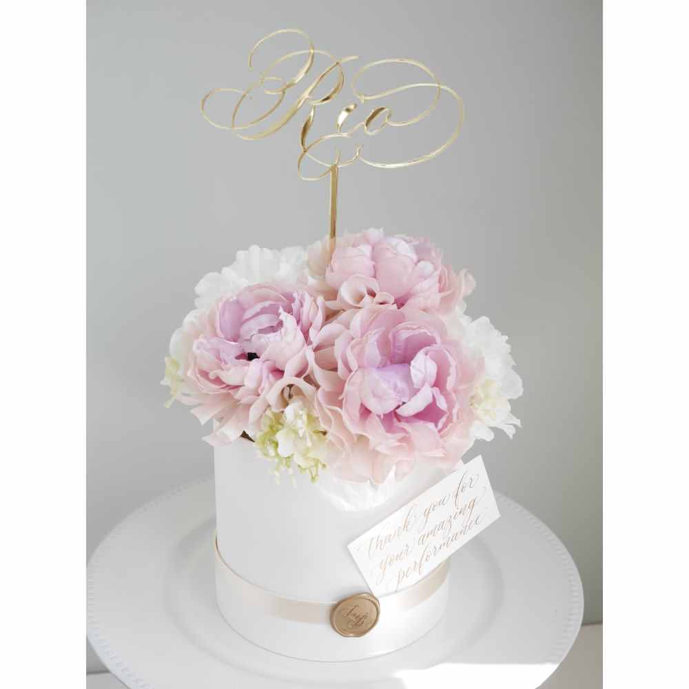 お名前オーダーケーキトッパー【カリグラフィー】 【結婚式 挙式 披露宴 演出グッズ オーダーメイド】