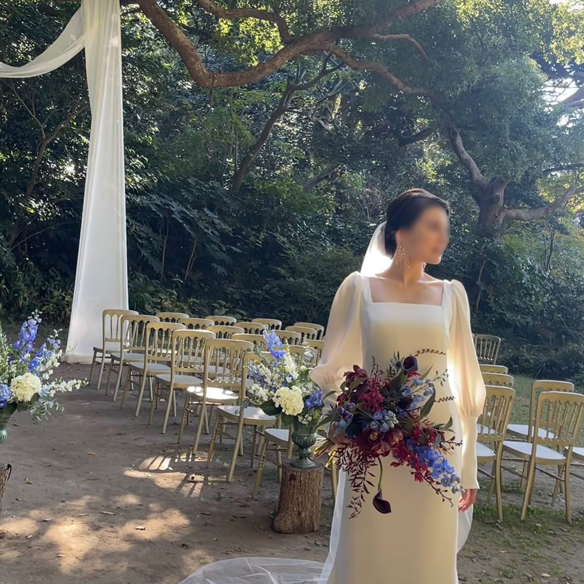 スクエア×マーメイドドレス 【ウェディングドレス オーダーメイド】