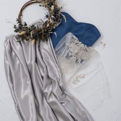 サイズ/カラー選べる!【ギャザー あり ウエディングドレス】 【ウェディングドレス オーダーメイド】