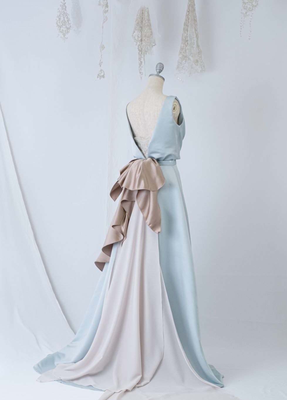 サイズ/カラー 選べる!!【 バイカラー セパレート ドレス 】 【結婚式