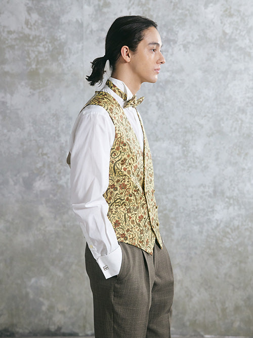 NOA3023-beige チェンジベスト&タイ【結婚式 メンズ小物 オーダーメイド】