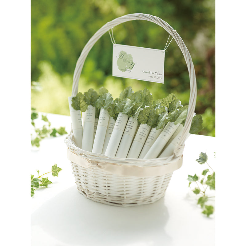 ウェルカムアイビーバスケット 【結婚式 プチギフト】