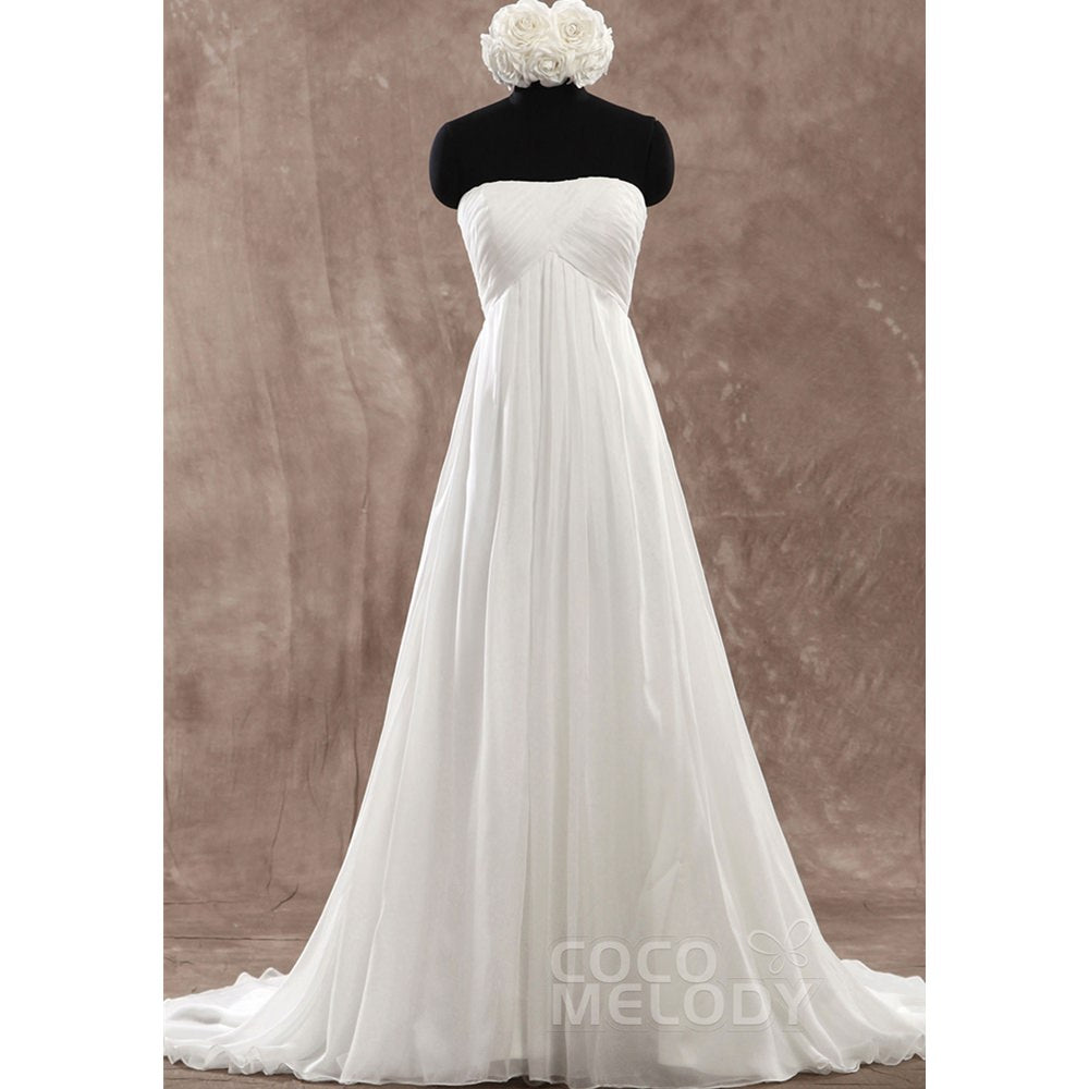 PR1436 シフォン ハートネック ウェディングドレス 【ウェディングドレス オーダーメイド】