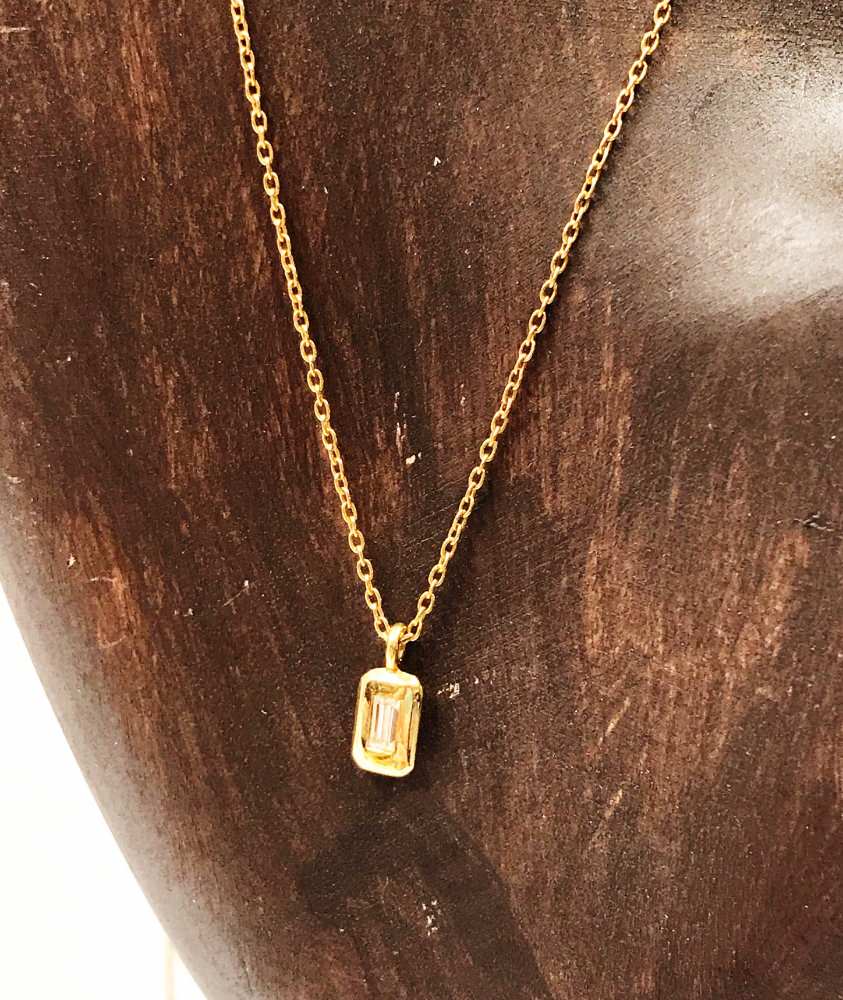 Taper DIAMOND Nc/ブライダルアクセサリー 【結婚式 ネックレス】