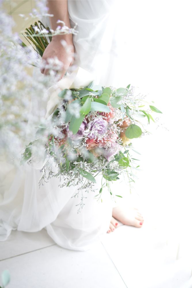 生花】大人のナチュラルブーケ 【結婚式 フラワー 生花 ブーケ