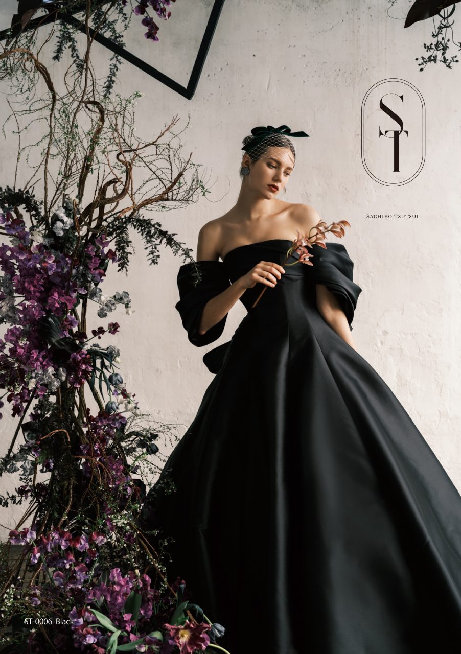 ST0006 black【結婚式 カラードレス レンタル】