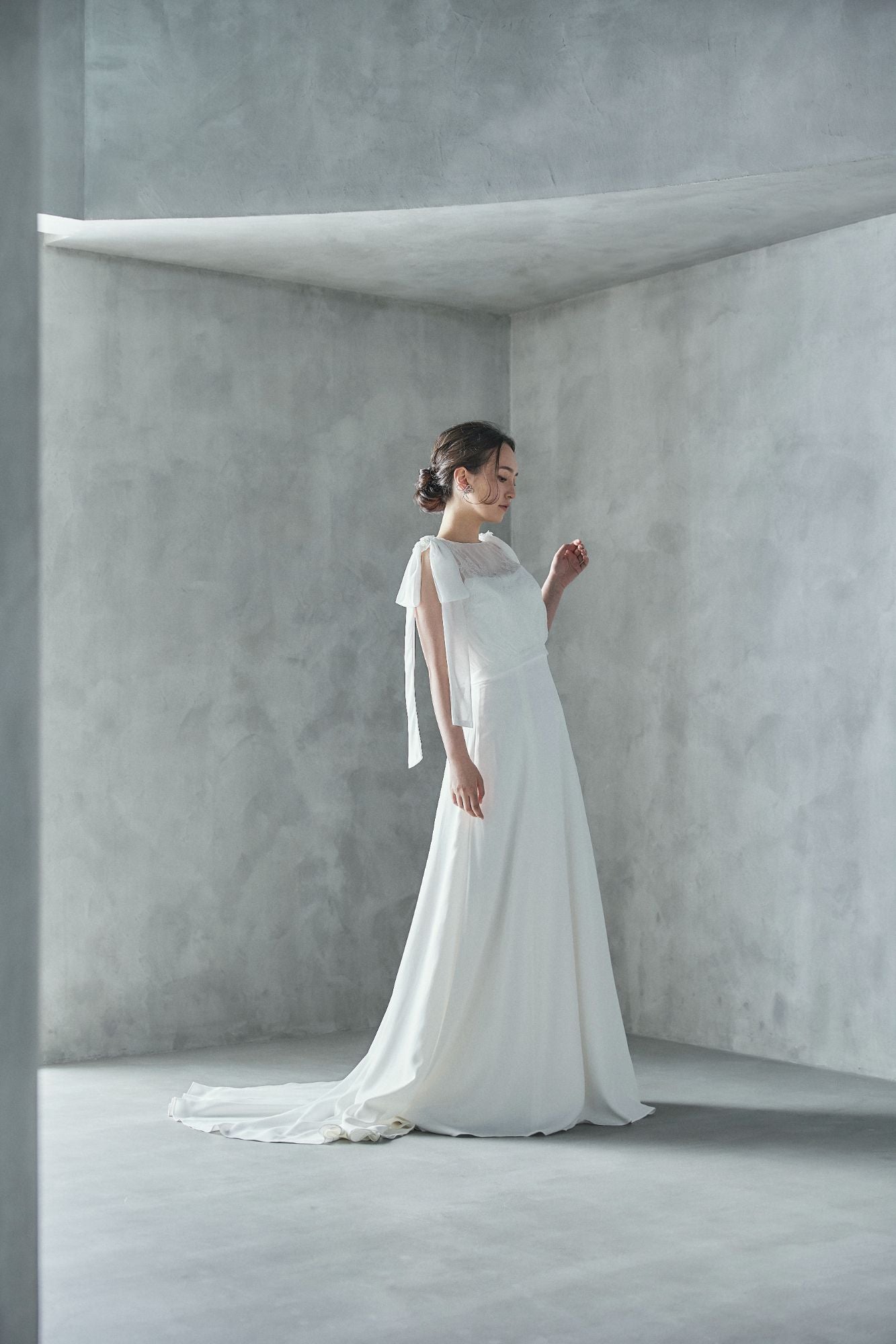 リーザ Lisa【ウエディングドレス レンタル】シンプル シフォン A