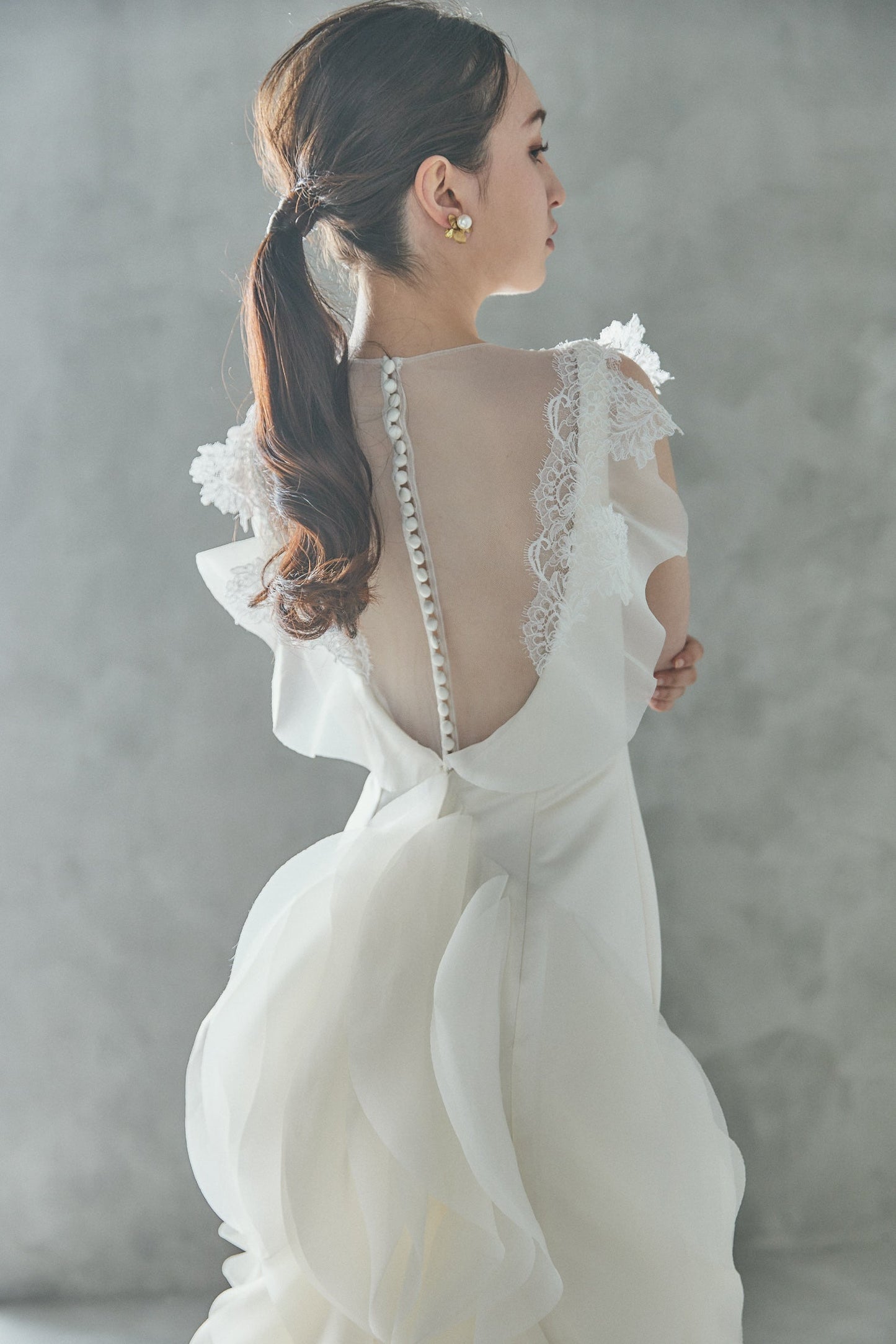 ヴェロニカ Veronica【ウエディングドレス レンタル】サテン セミマーメイド 【結婚式】