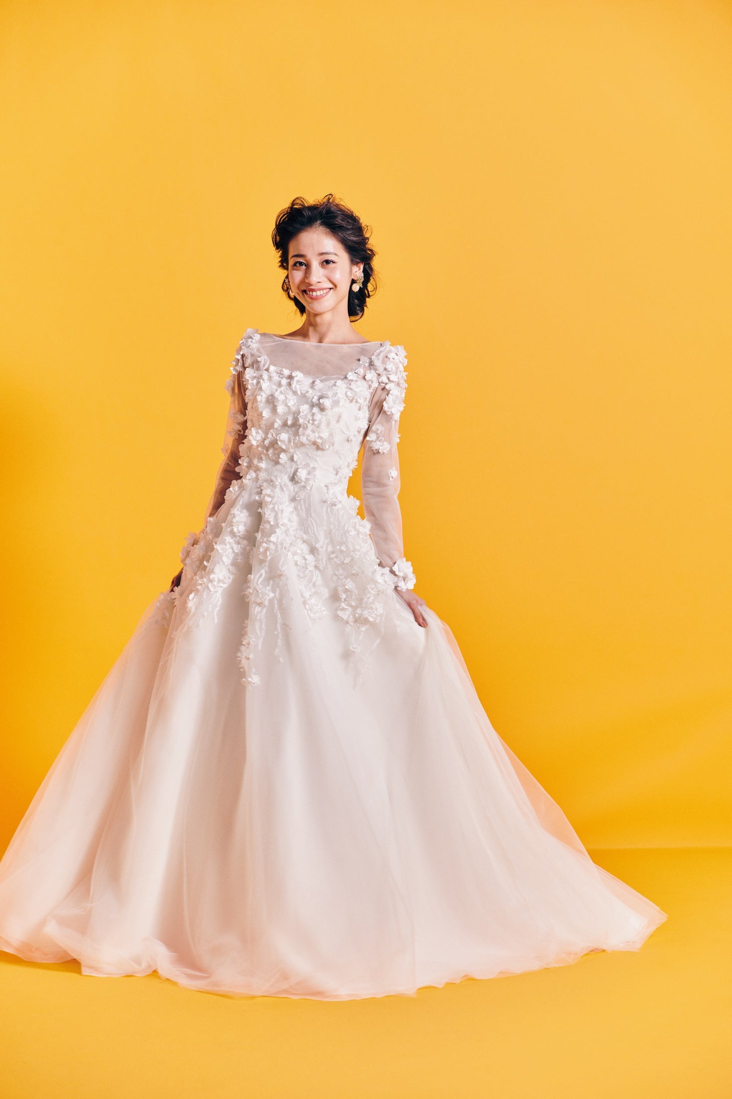 Bella ベラ【ウエディングドレス レンタル】ロングスリーブ