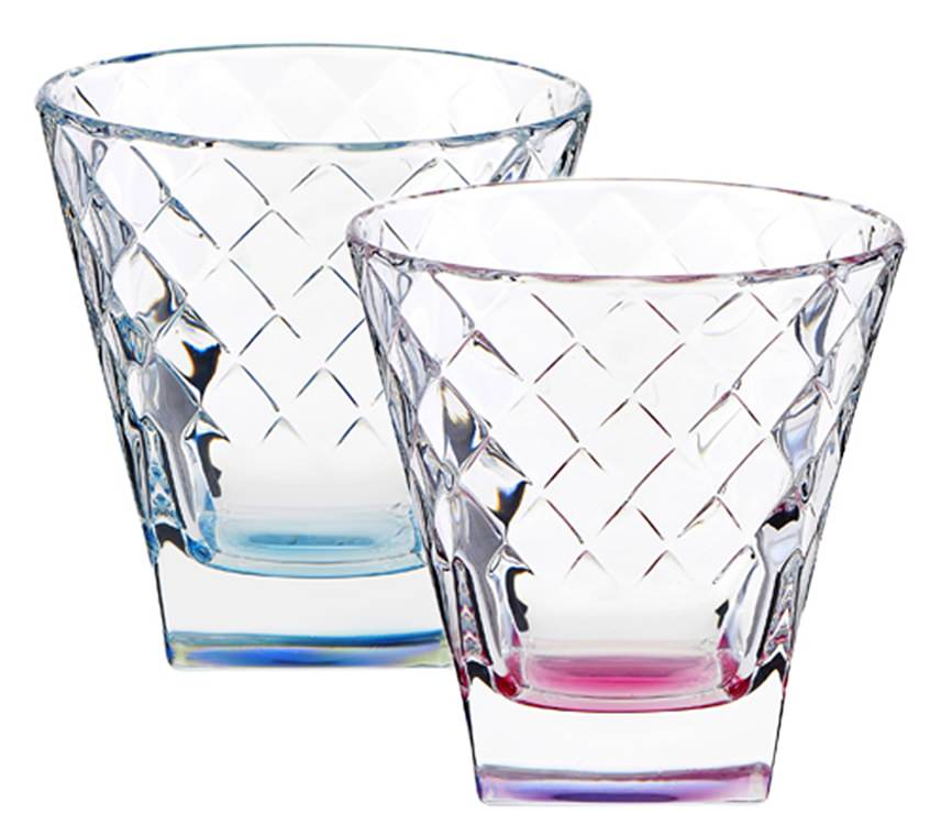 カンピエロ ペアタンブラー ブルー&ピンク 【結婚式 ギフト 引き出物 食器類】