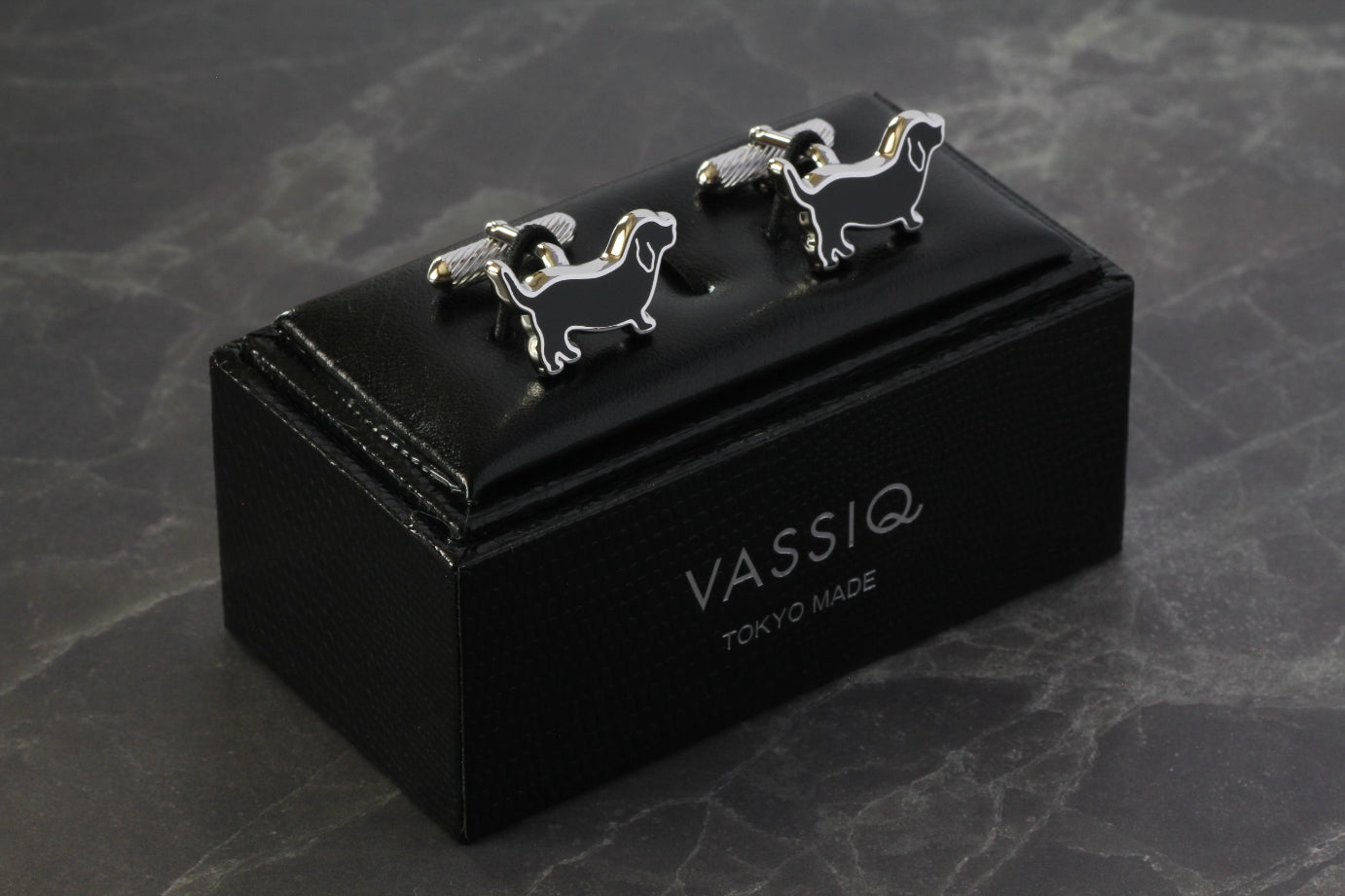 【レトリイバー ブラックエポ】日本製カフリンクス 【結婚式 カフス タイピン 小物】