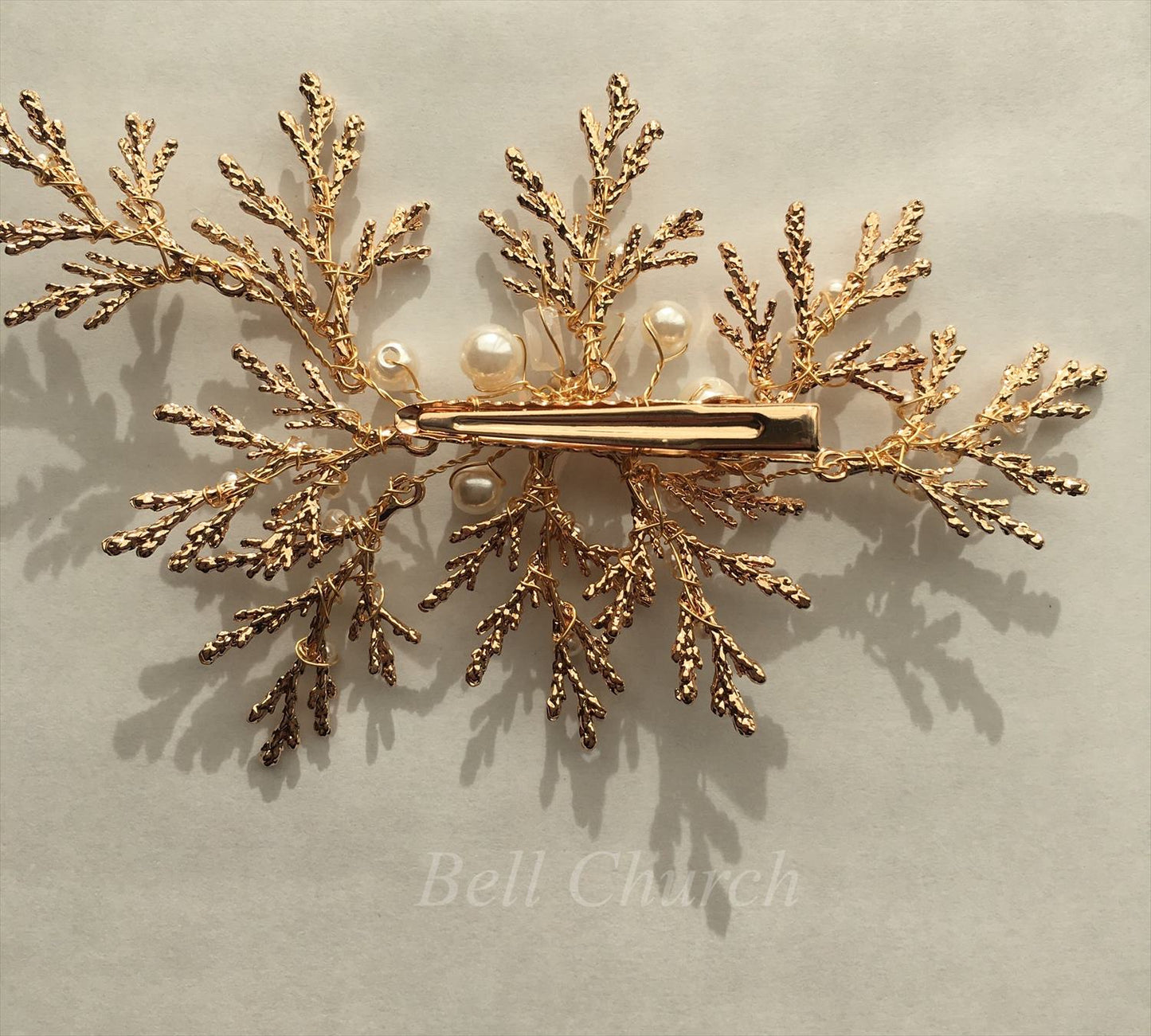 ヘッドドレス パールとビーズ ヘアクリップ (BC-H19)|ウェディングアクセサリー【結婚式 アクセサリー ヘッドドレス ヘアアクセサリー】
