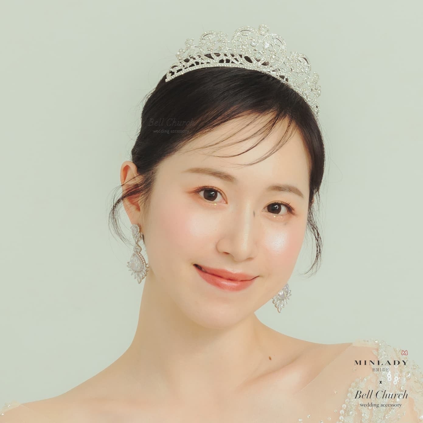 ティアラ | ジルコニア | ハートモチーフ | シルバー | (BC-T19)【結婚式 アクセサリー ティアラ ヘッドドレス ヘアアクセサリー】