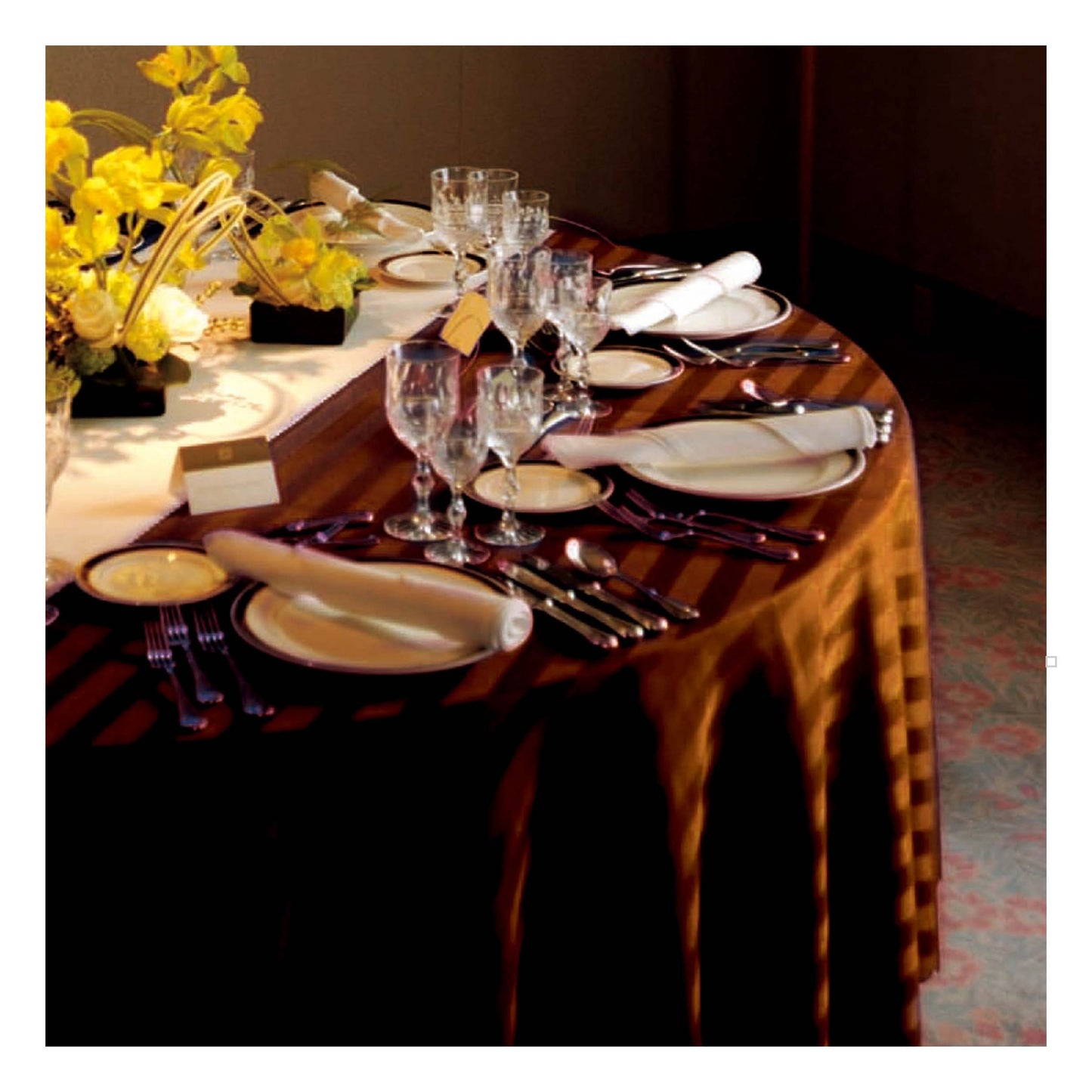 テーブルクロス&ナフキン&テーブルランナー3点セット 【結婚式 挙式 披露宴 演出グッズ レンタル】