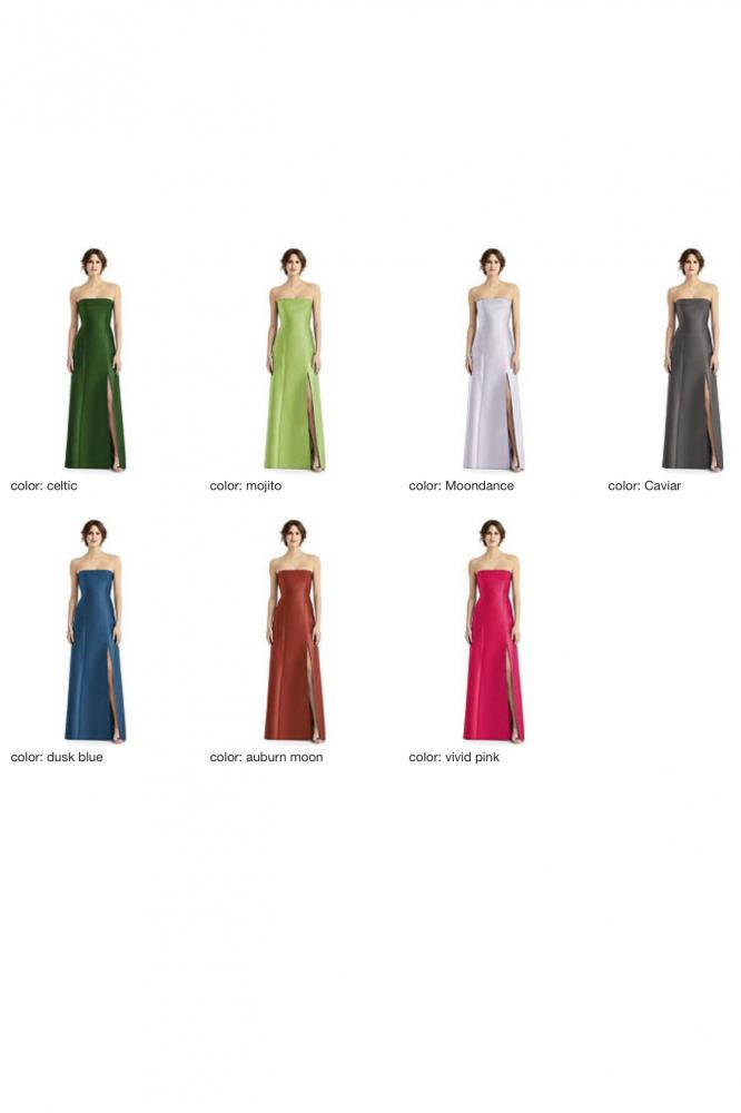 D764 サテンツイル ブライズメイド ロングドレス 39色 【結婚式 ブライズメイド アッシャー オーダーメイド】