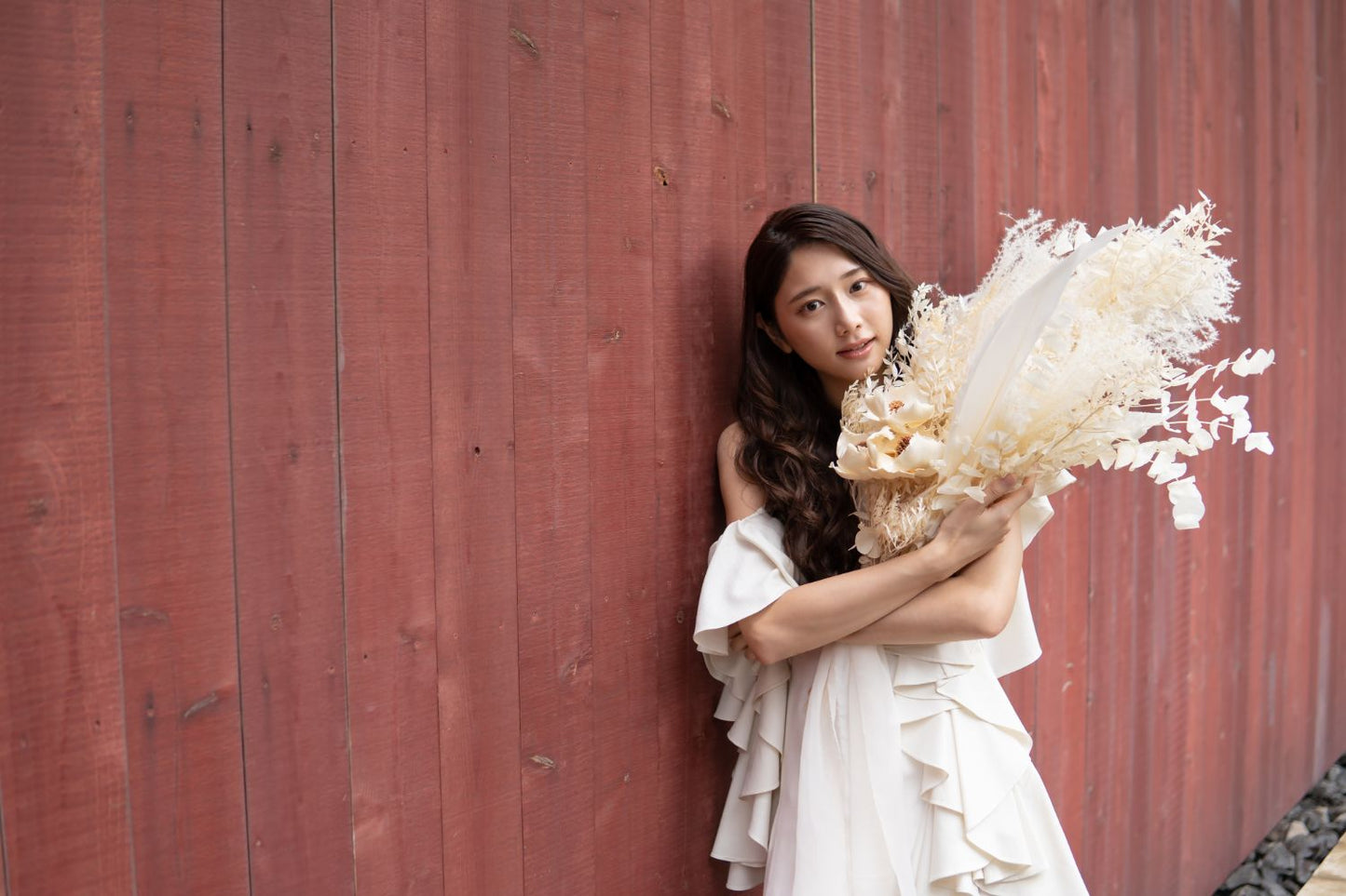 【造花】-Vintage White- ビンテージホワイト ドライフラワー 【結婚式 フラワー 造花 ブーケ ブートニア】