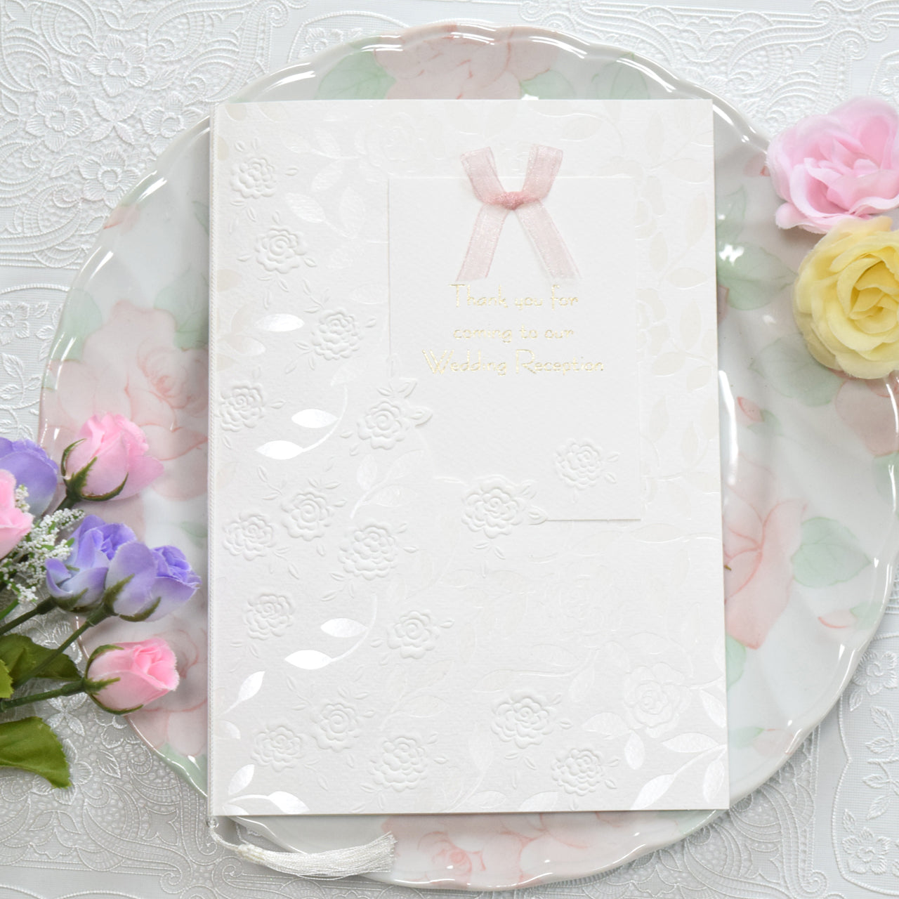 席順表 (印刷込み) グレイスローズ 結婚式 席順表【結婚式 ペーパー 席次表】