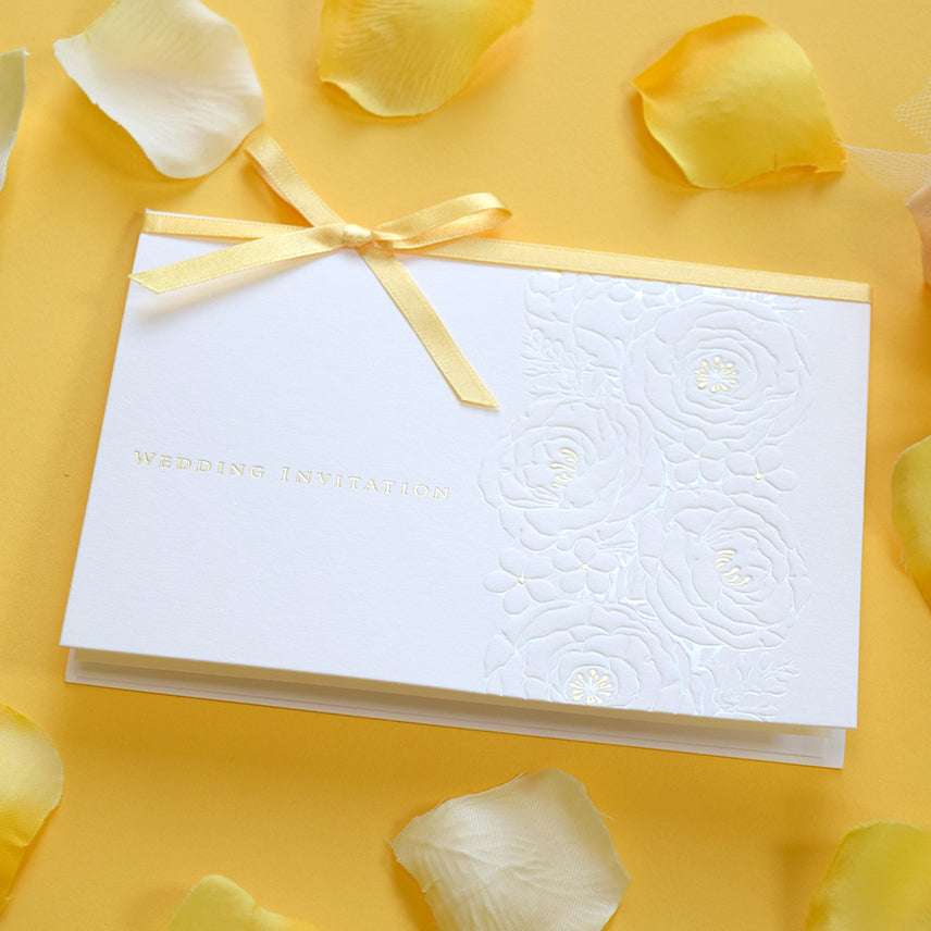 【Ti Amo】 招待状セット(印刷込み)/グレイスオレンジ/結婚式 招待状【結婚式 ペーパー 招待状】