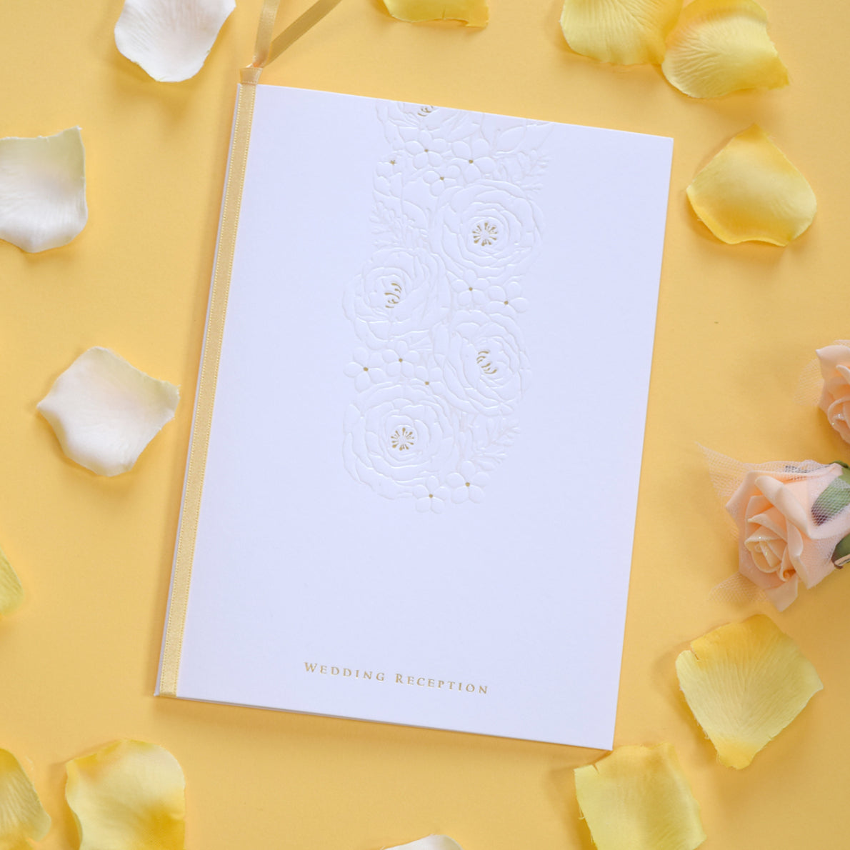 席順表 (印刷込み) グレイスオレンジ 結婚式 席順表【結婚式 ペーパー 席次表】