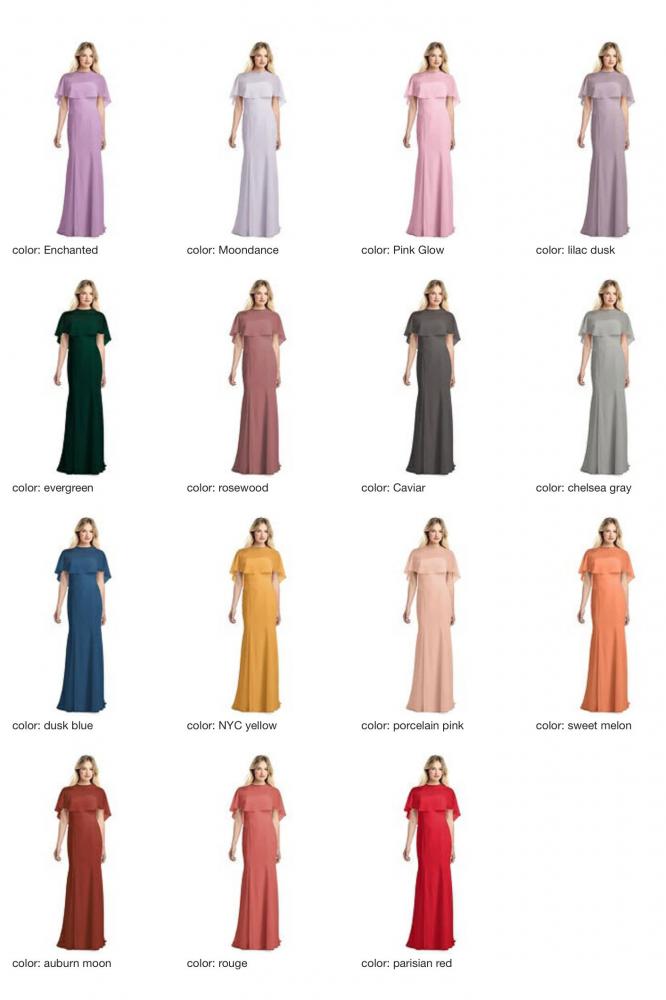 JP1038 Jenny Packham ジェニーパッカム ブライズメイド ロングドレス 79色 【結婚式 ブライズメイド アッシャー オーダーメイド】