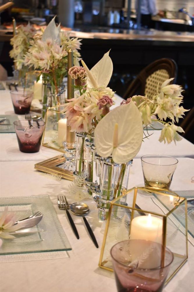 【生花】ゲストテーブル 【結婚式 フラワー 会場装花】