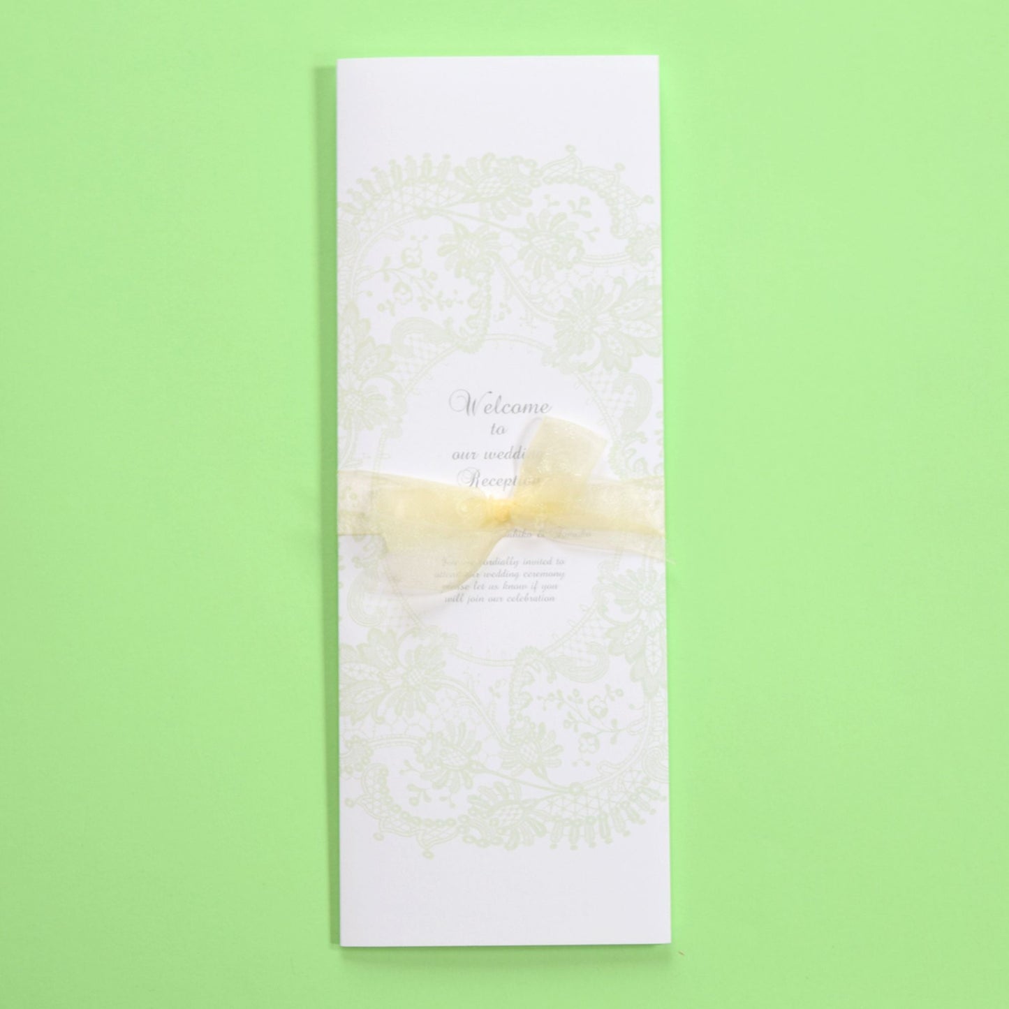 【結婚式 席次表】マシェリ グリーン (印刷込み)【結婚式 ペーパー 席次表】